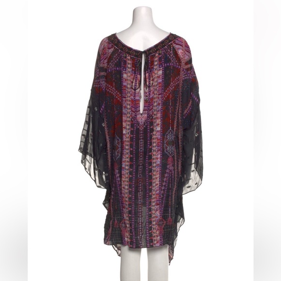 Camilla Silk Printed Mini Dress – One Size - Picture 3 of 3